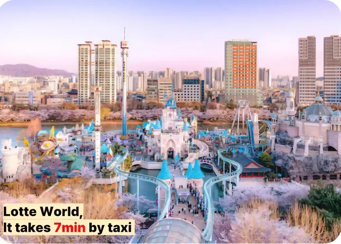 Jamsil 잠실새내9분,롯데월드,석촌호수,코엑스,kspo,3r4b,최대8인 Apartment