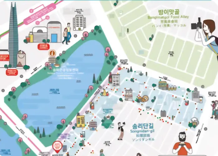 Apartment Jamsil 잠실새내9분,롯데월드,석촌호수,코엑스,kspo,3r4b,최대8인 Seoul